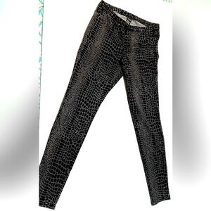Sexy Snakeprint Print Stretch High Waist Jean style Pants